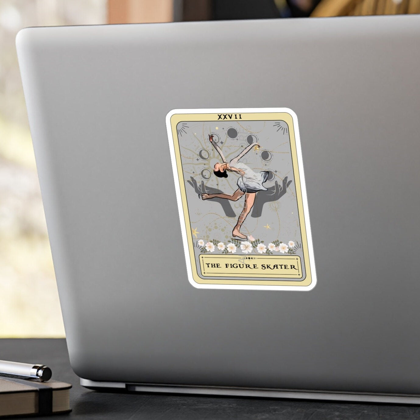 The Figure Skater Tarot Card Sticker 3" x 4"