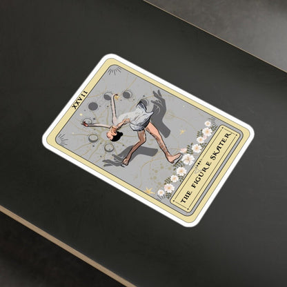 The Figure Skater Tarot Card Sticker 3" x 4"