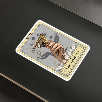 The Martini Tarot Card Sticker 3" x 4"