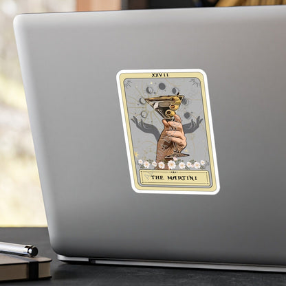 The Martini Tarot Card Sticker 3" x 4"