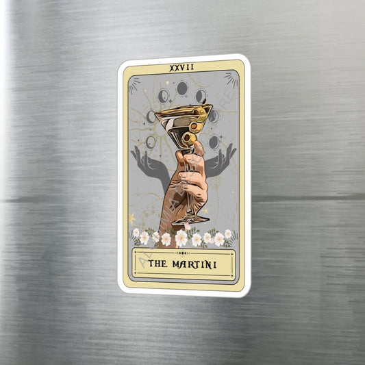 The Martini Tarot Card Sticker 3" x 4"