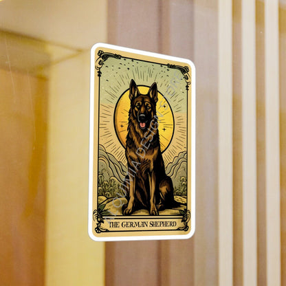 The German Shepherd Tarot Card Sticker 3" x 4"