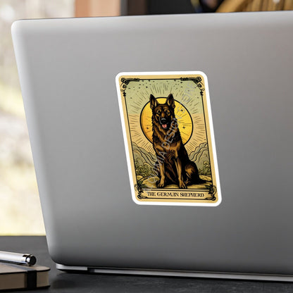 The German Shepherd Tarot Card Sticker 3" x 4"