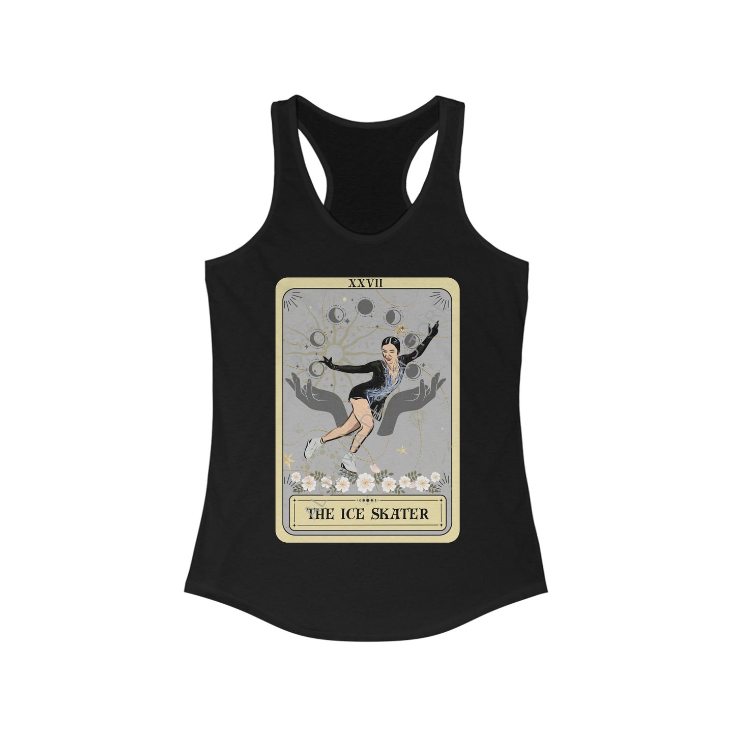 The Ice Skater Tarot Card Tank Top, Figure Skating