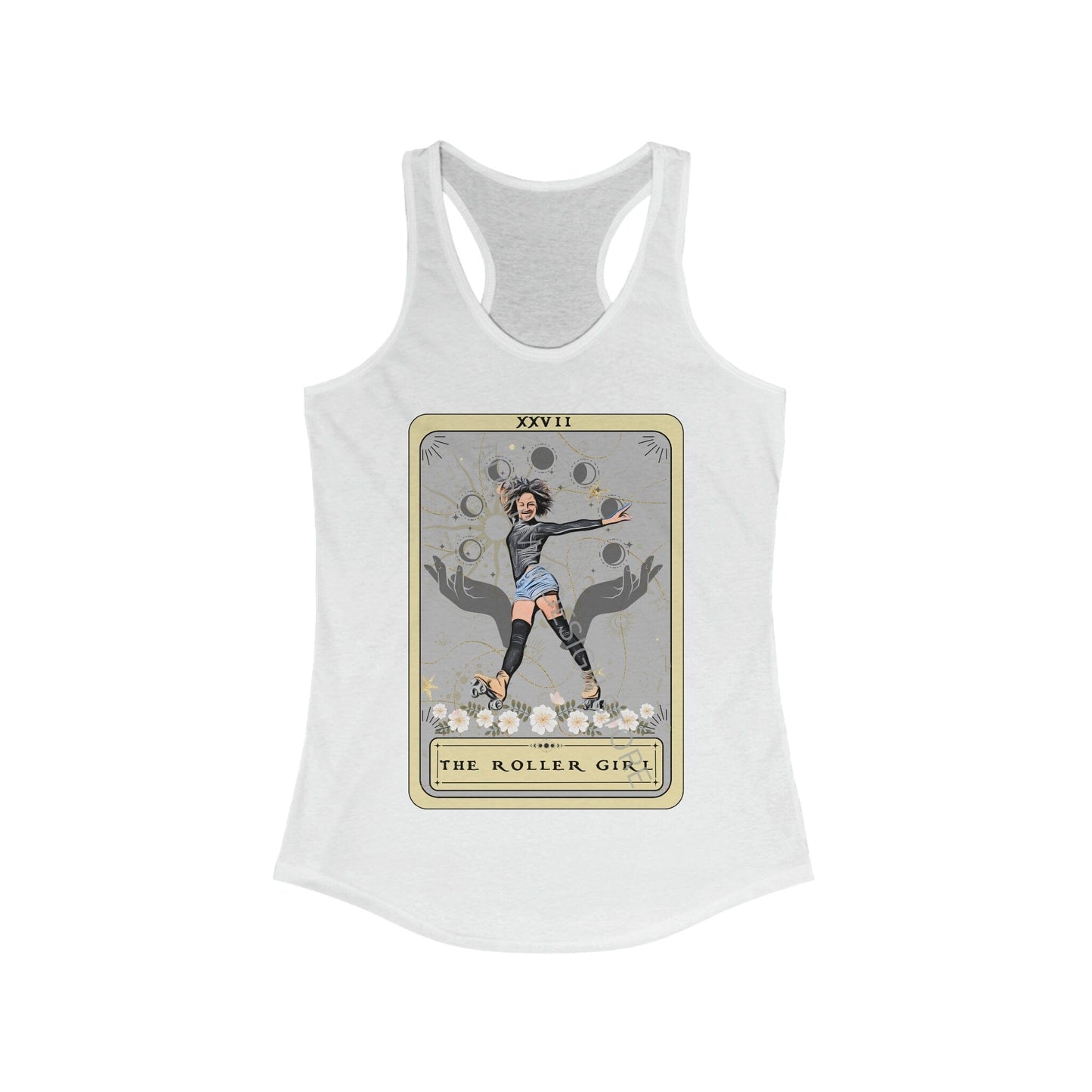 The Roller Girl Tarot Card Tank Top, Rollerskating