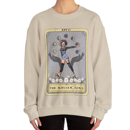 The Roller Girl Tarot Card Sweatshirt, Roller Skating