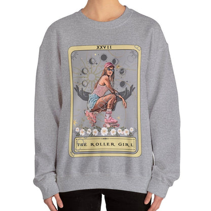 The Roller Girl Tarot Card Sweatshirt, Roller Blade