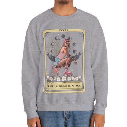 The Roller Girl Tarot Card Sweatshirt, Roller Blade