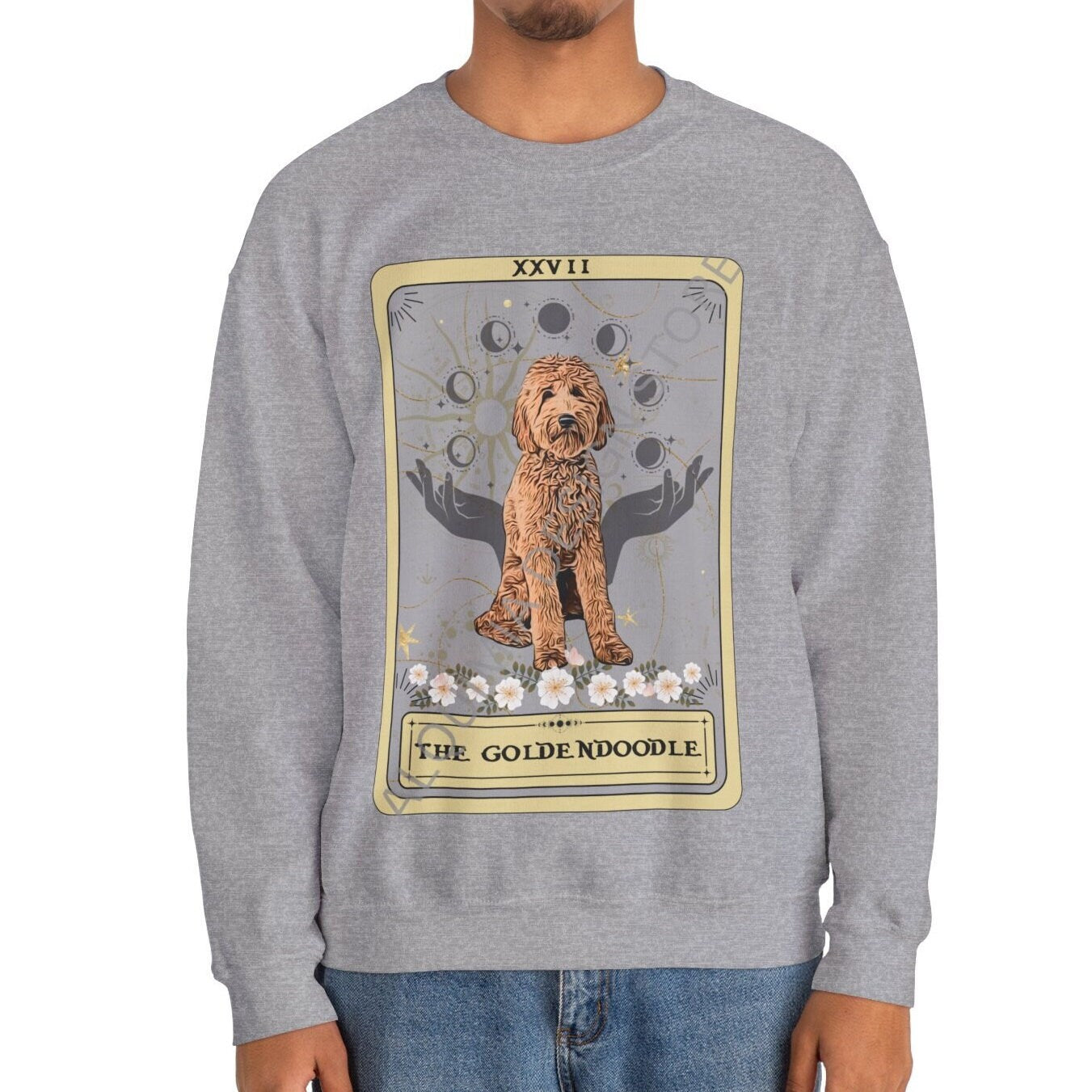 The Goldendoodle Dog Tarot Card Sweatshirt