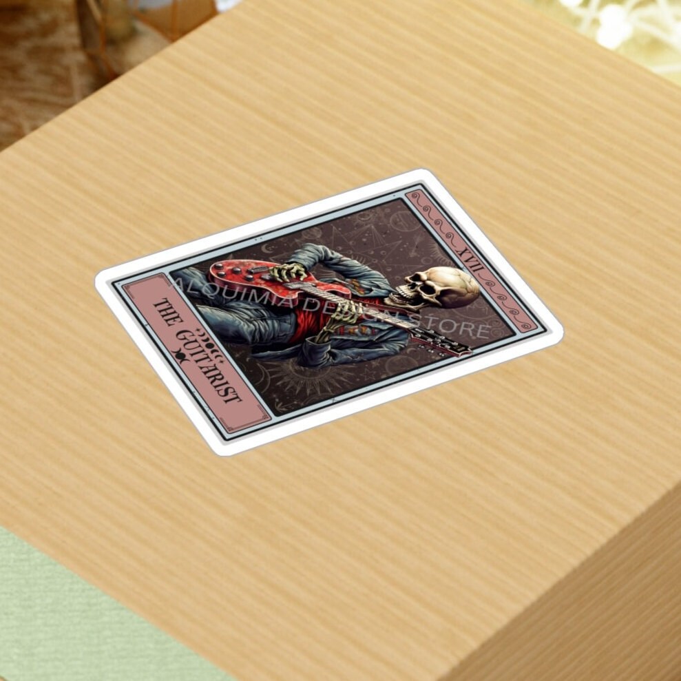 The Guitarist Tarot Card Sticker 3" x 4"