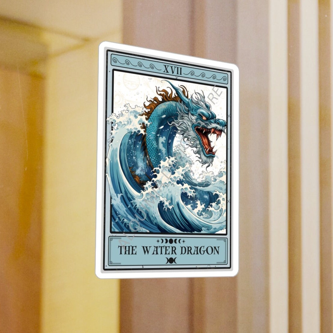 The Water Dragon Tarot Card Sticker