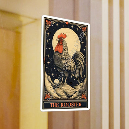 The Rooster Tarot Card Sticker 3" x 4"