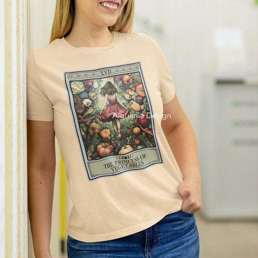 The Princess of Vegetables Tarot Card Shirt, Vegan Vegetarian