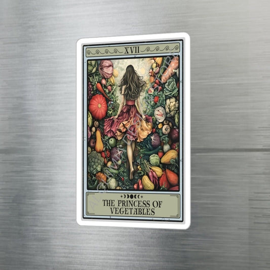 The Princess of Vegetables Tarot Card Sticker 3" x 4"