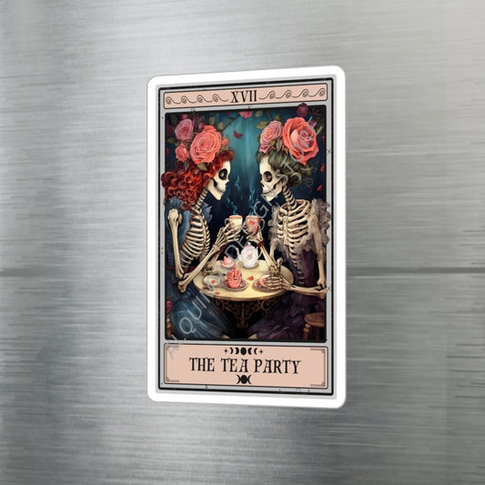 The Tea Party Tarot Card Sticker 3" x 4"