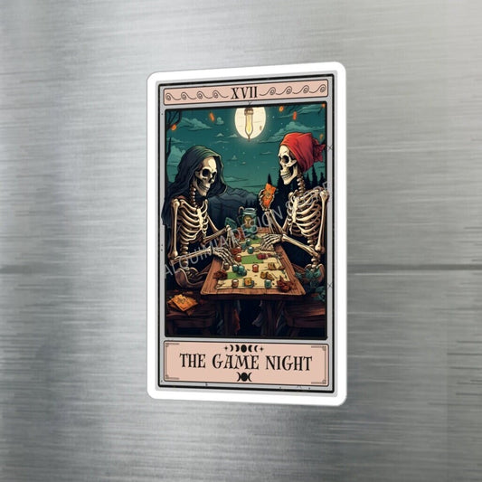 The Game Night Tarot Card Sticker 3" x 4"