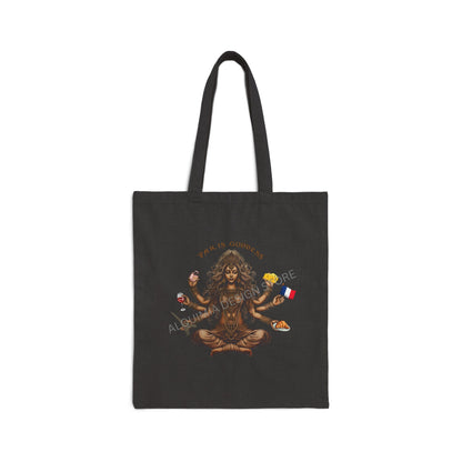 Paris Goddess Tote Bag, France Tote Bag 15" x 16"