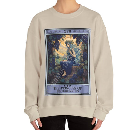 The Princess of Blueberries Tarot Card Sweatshirt