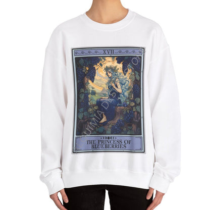 The Princess of Blueberries Tarot Card Sweatshirt