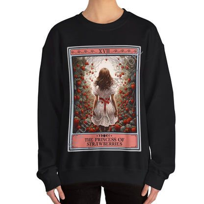 The Princess Of Strawberries Tarot Card Sweatshirt, StrawBerry