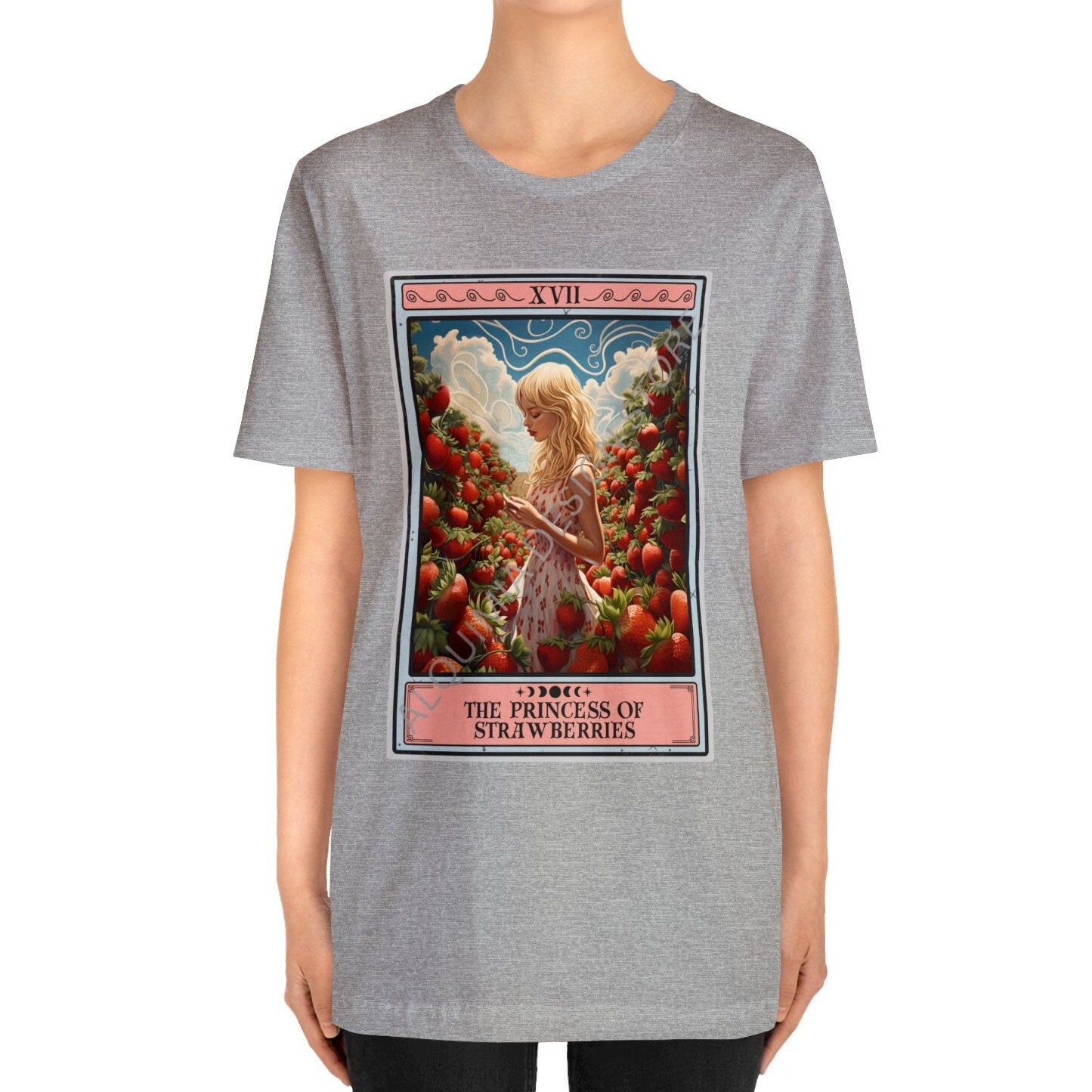 The Princess of Strawberries Tarot Card Shirt, Berry