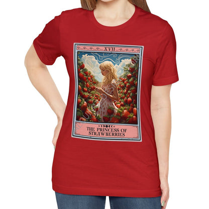 The Princess of Strawberries Tarot Card Shirt, Berry