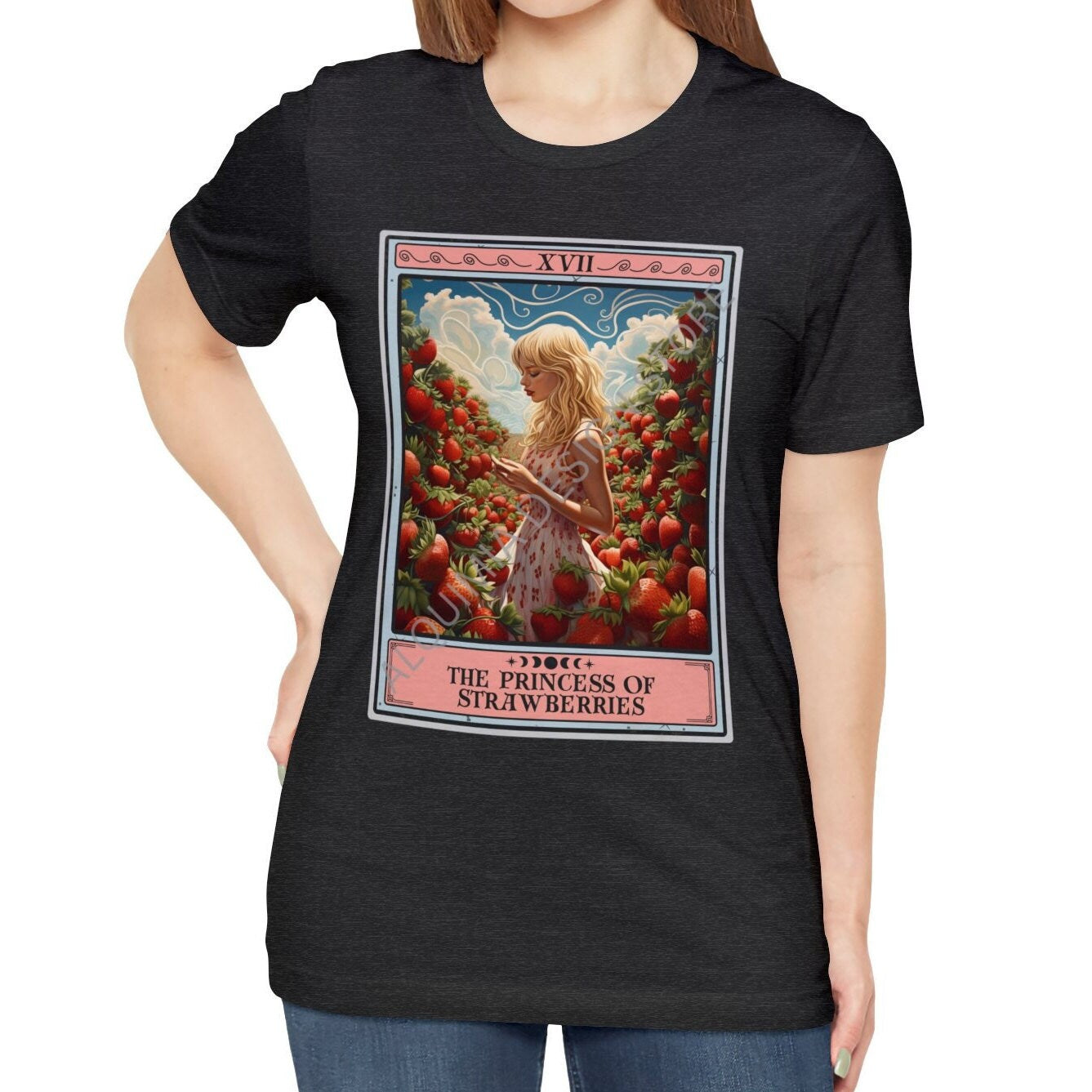 The Princess of Strawberries Tarot Card Shirt, Berry