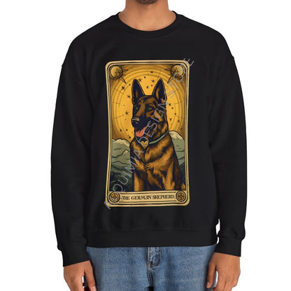 The German Shepherd Dog Tarot Card Sweatshirt