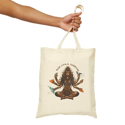 New York Goddess Tote Bag 15" x 16"