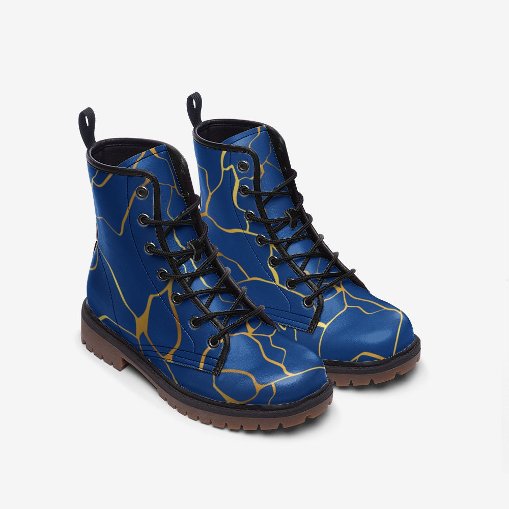 Kintsugi Blue Boots