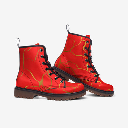 Kintsugi Red Boots