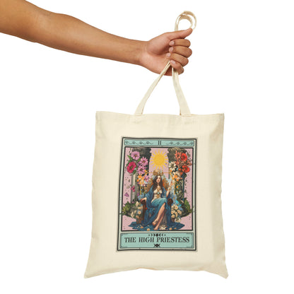 High Priestess Tarot Card Tote Bag 15" x 16"