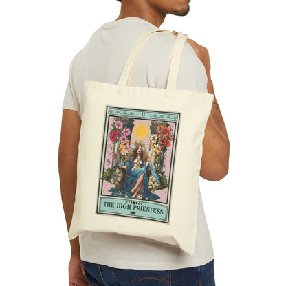 High Priestess Tarot Card Tote Bag 15" x 16"