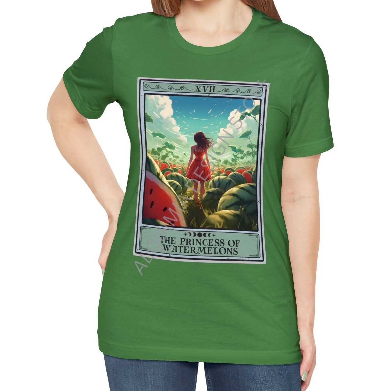 The Princess of Watermelons Tarot Card Shirt, Watermelon