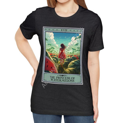 The Princess of Watermelons Tarot Card Shirt, Watermelon