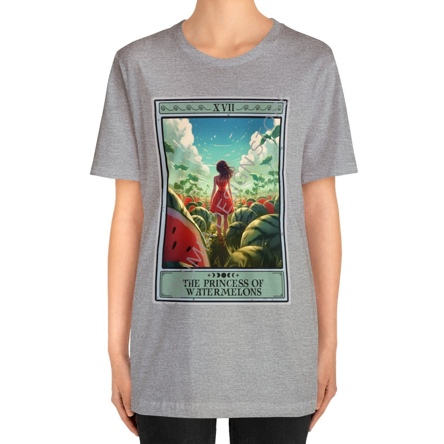 The Princess of Watermelons Tarot Card Shirt, Watermelon