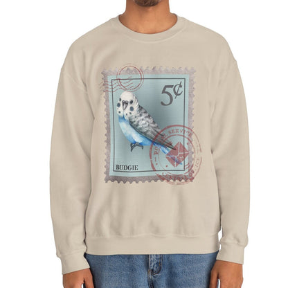 Budgie Postage Stamp Sweatshirt