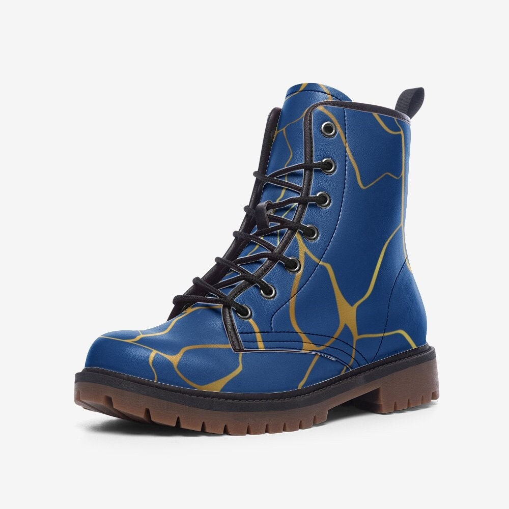 Kintsugi Blue Boots