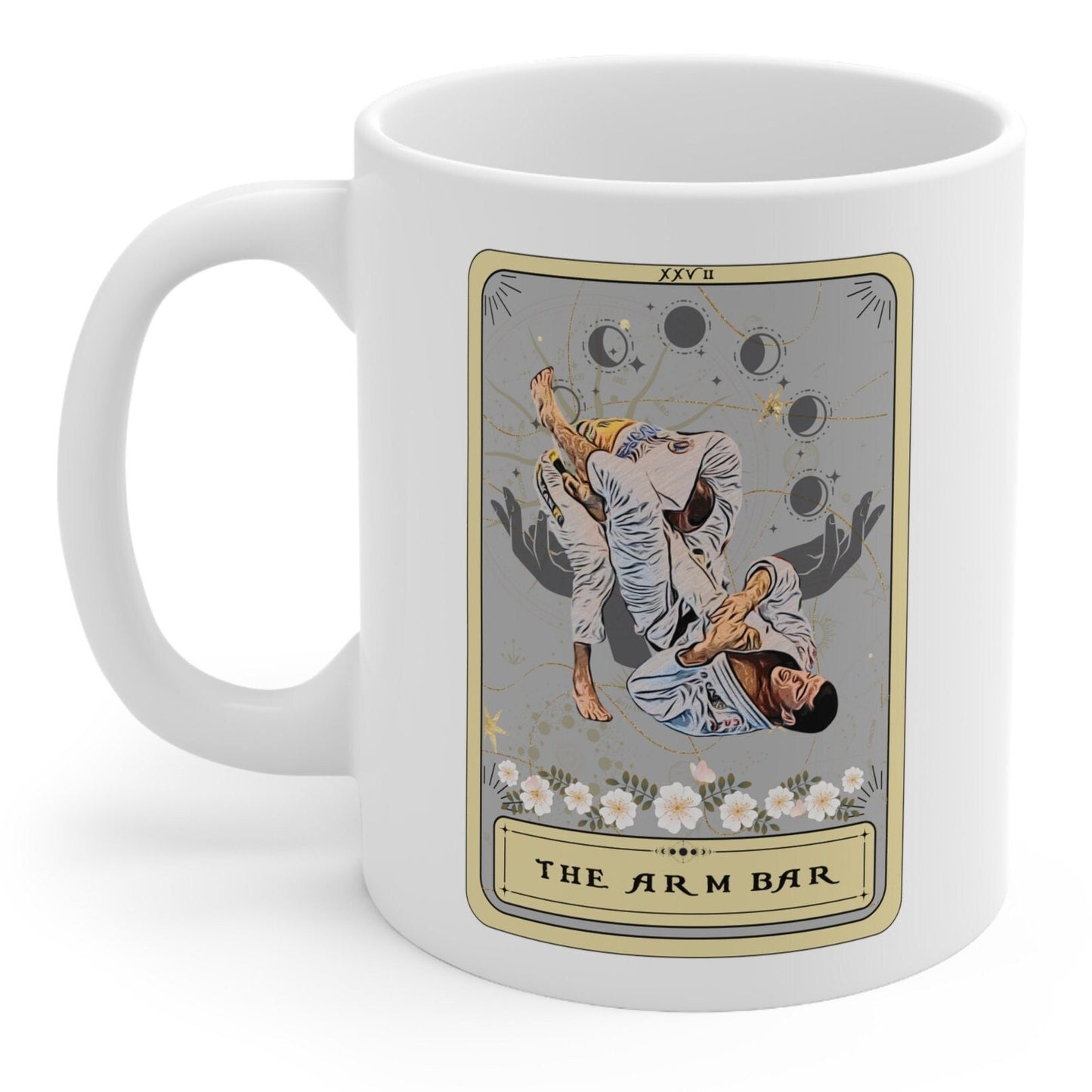 Jiu Jitsu Mug, The Arm Bar Tarot Card Mug