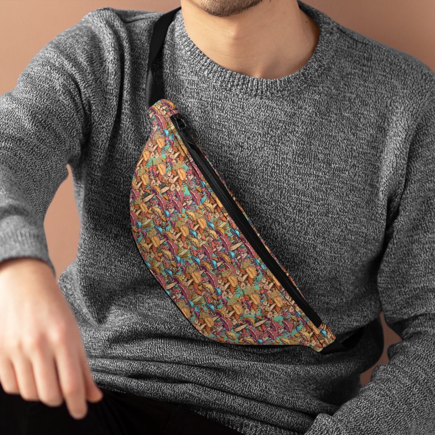 Mushroom Fanny Pack 14" x 6"