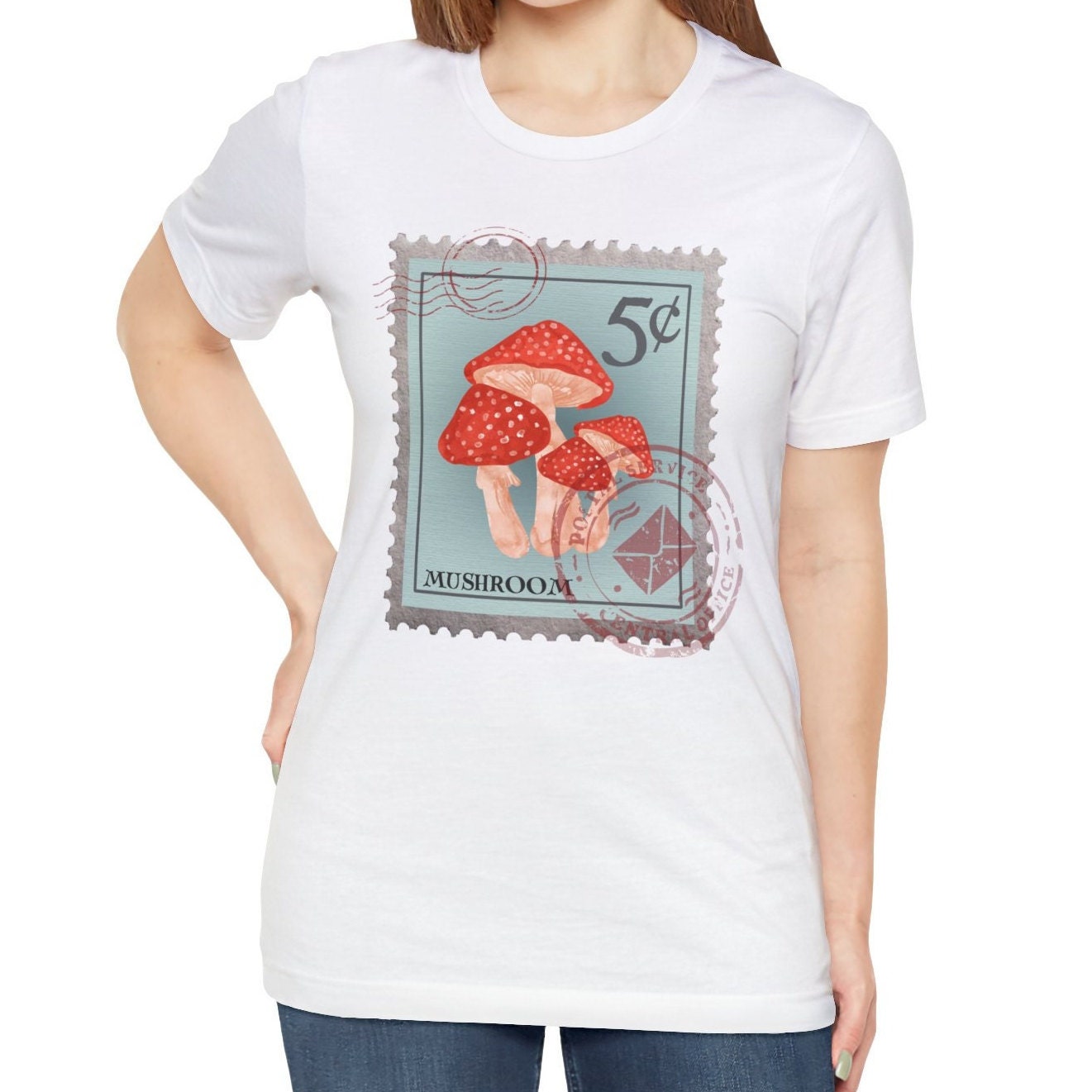 Mushroom Post Stamp T-Shirt