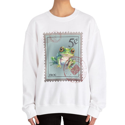 Frog Post Stamp Sweatshirt, Animal