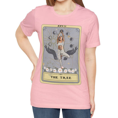 The Tree Tarot Card Shirt, Yoga Pose