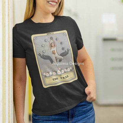 The Tree Tarot Card Shirt, Yoga Pose