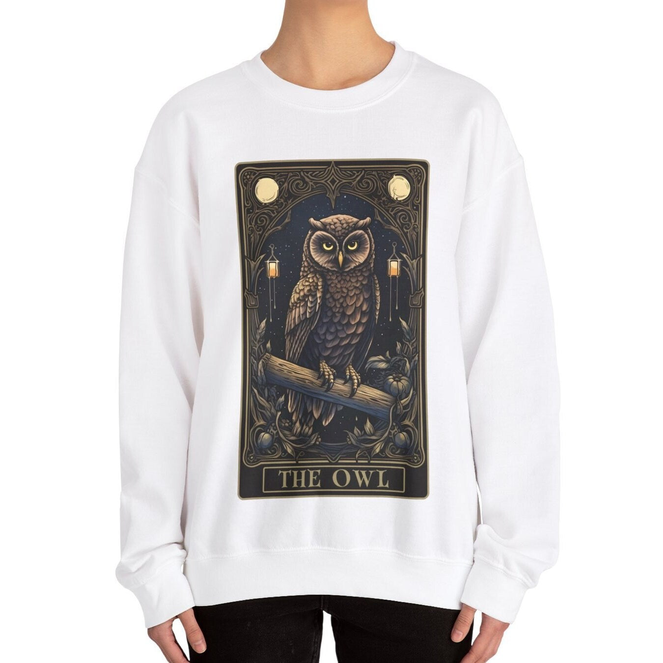 The Owl Tarot Card Sweatshirt, Bird Lover