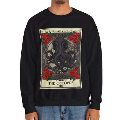 The Octopus Tarot Card Sweatshirt, Ocean Animal