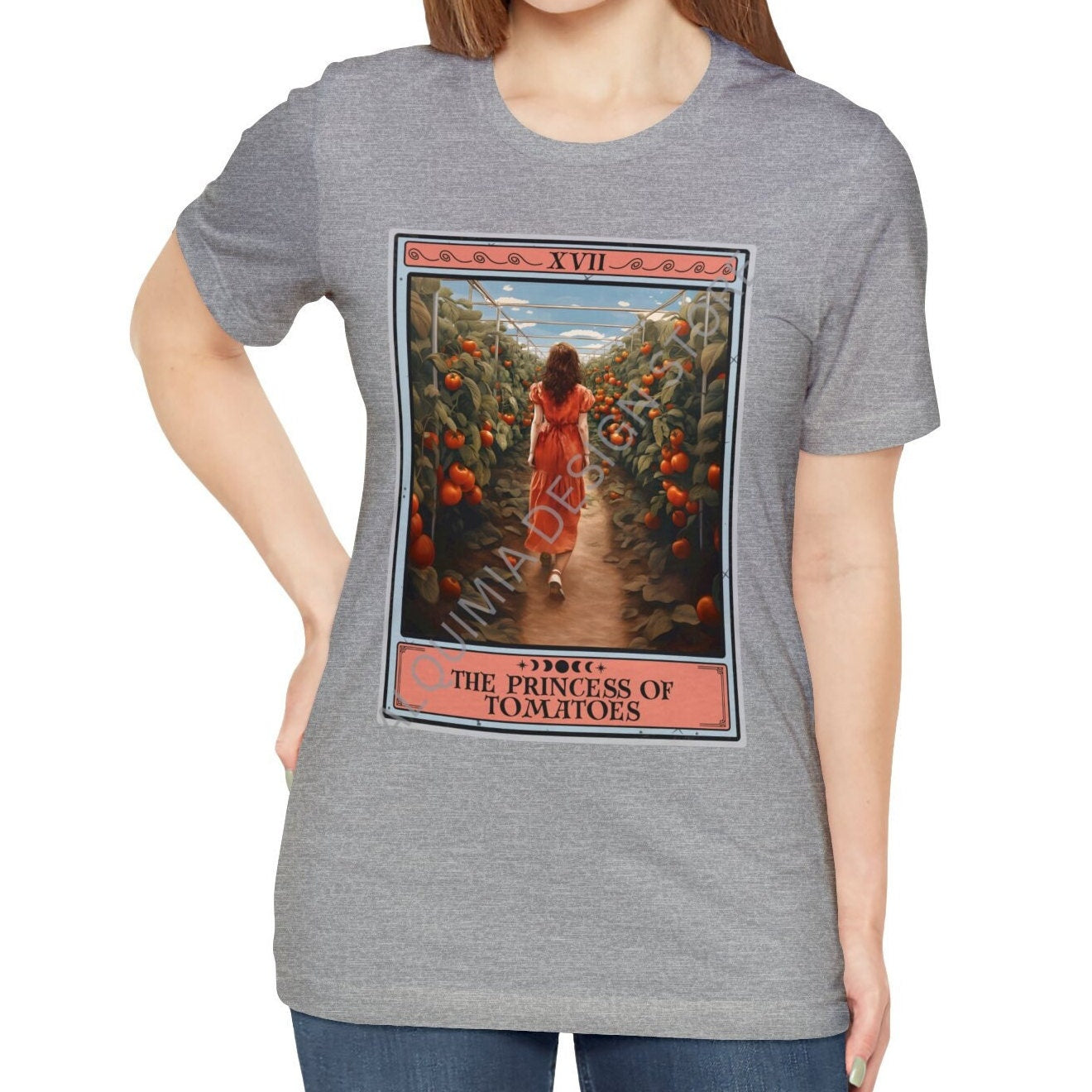 The Princess of Tomatoes Tarot Card Shirt, Tomato