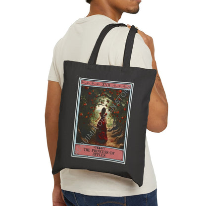 The Princess of Apples Tarot Card Tote Bag 15" x 16"