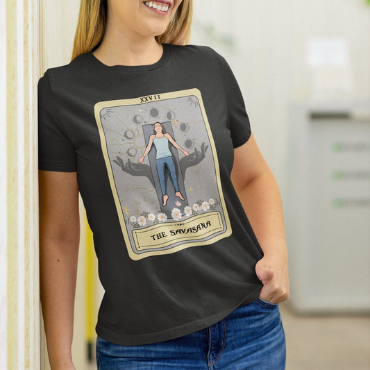 The Savasana Tarot Card Shirt, Yoga Pose