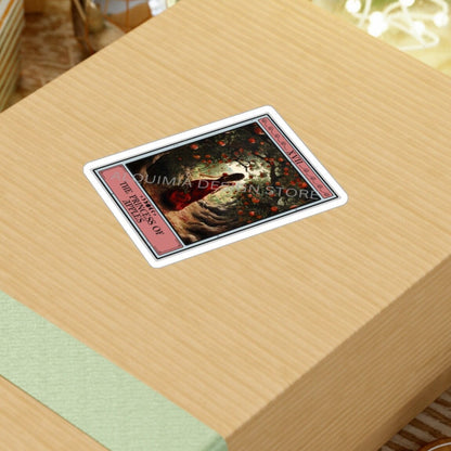 The Princess of Apples Tarot Card Sticker, 3" x 4"